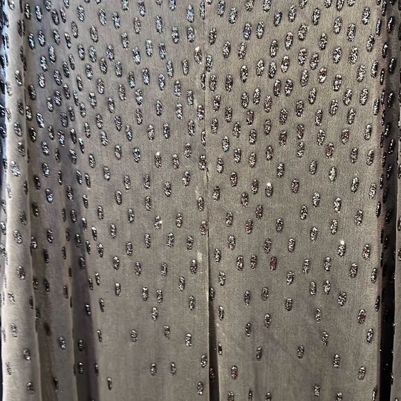 Evening Cocktail Party Y2K Velvet Gray Glitter Dress Sz.10 Shelli Segal NWT - Picture 4 of 6